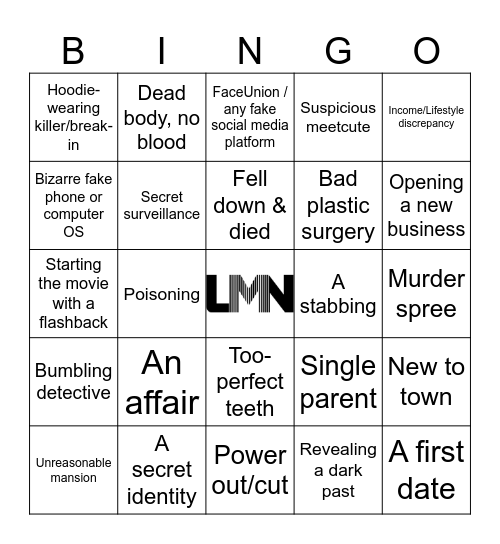 LMN Bingo Card