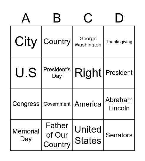 Reading Words 1 Bingo Card