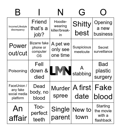 LMN Bingo Card