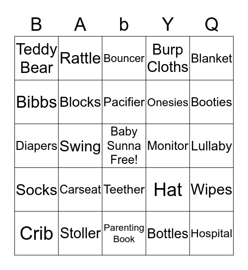 Waleed & Leah's Bingo Card