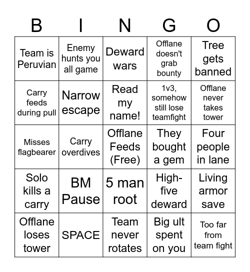 2FreakinEZ Bingo! Bingo Card
