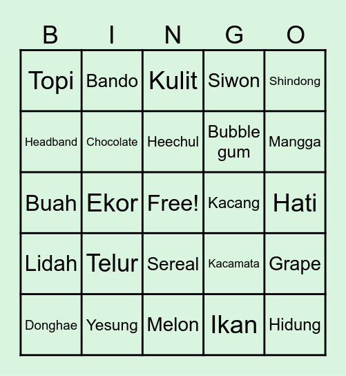 Barb's Bingo Card