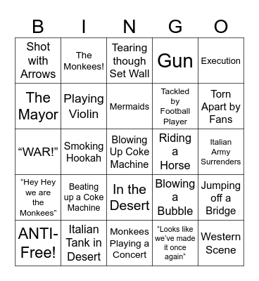 HEAD - Round 1 Bingo Card