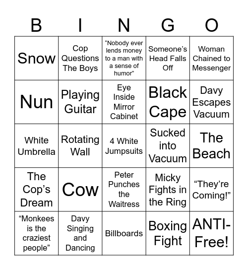 HEAD - Round 2 Bingo Card