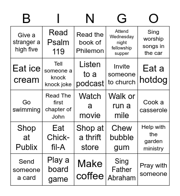 Farmville Bingo Card