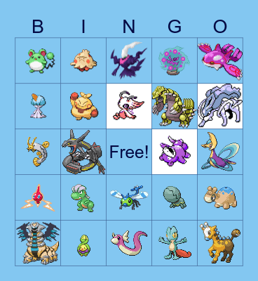 Shiny Hunts 2023! Bingo Card