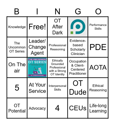 Podcasts & PDE Bingo Card