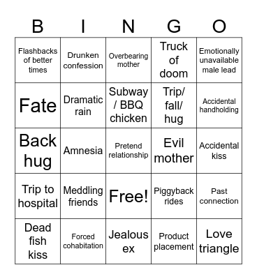 Kdrama Bingo Card Bingo Card