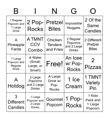 amc bingo Card