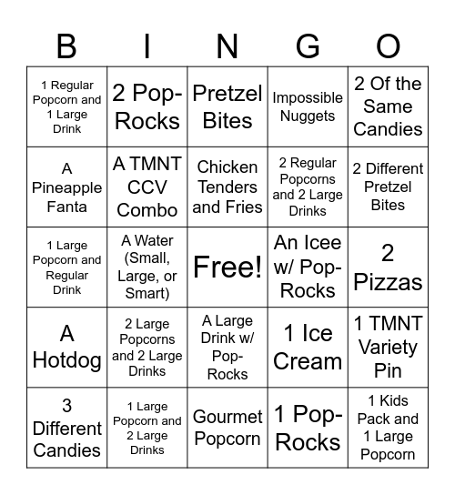 amc bingo Card