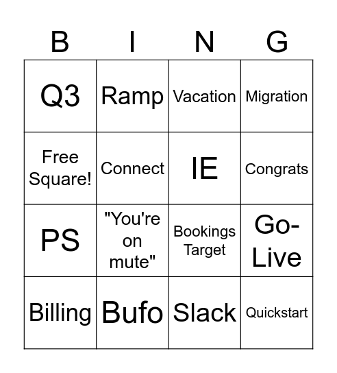 PS Bingo Card