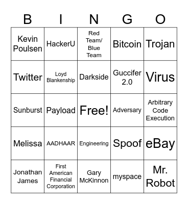 CSAM 2023 Hacked Bingo Card