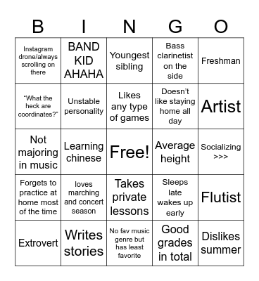 How similar are you to @bass.claranet Bingo Card