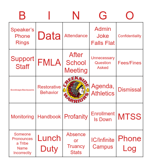 1 Bingo Card