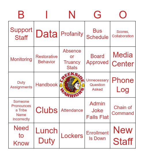 2 Bingo Card