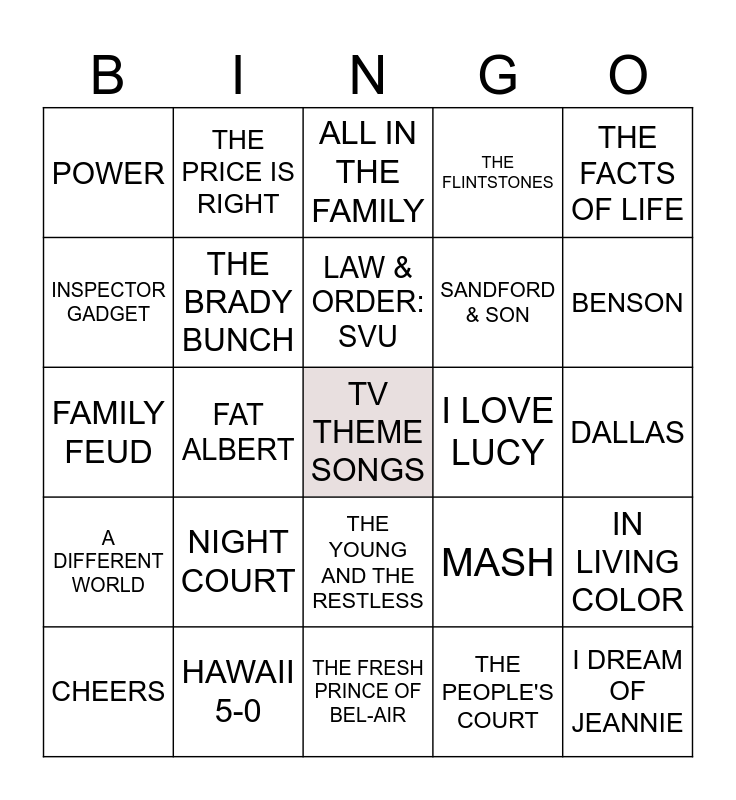 NAUGHTY GHETTO BINGO Card