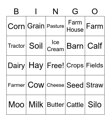 Moovin' & Groovin' Bingo Card