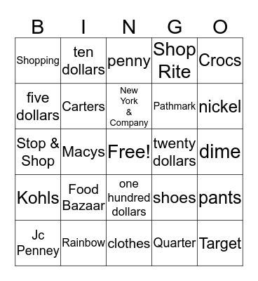 Bingo Card