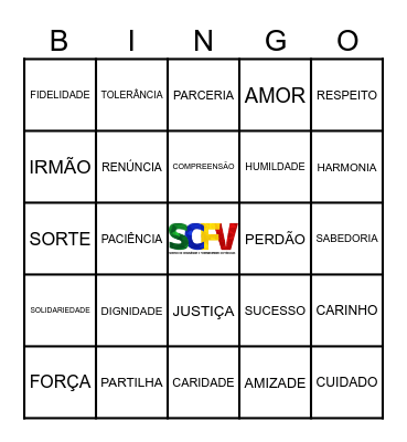 BINGO DA AMIZADE Bingo Card