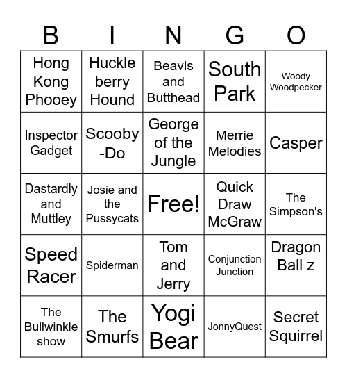 Singo Bingo Card