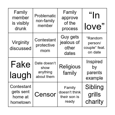 Bach S20 Hometowns Bingo Card
