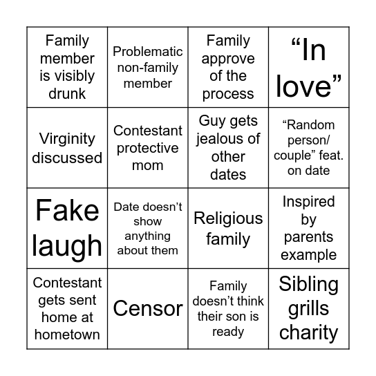 Bach S20 Hometowns Bingo Card