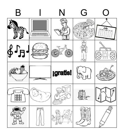 Los Cognados Bingo Card