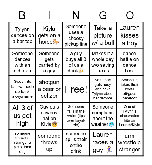 For The Plot Bingo Card