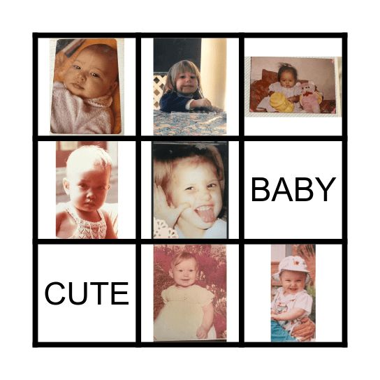 Cardiology Baby Bingo Card