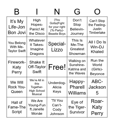 Back to School Singo Bingo Card