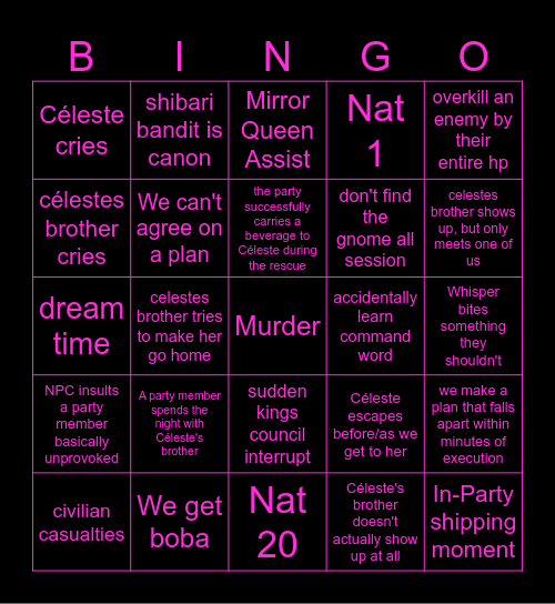 Bundling a LIVING hooker into a rug Bingo Card