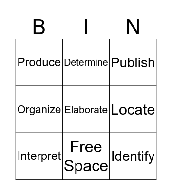 TPV Weeks 3-4 Bingo Card