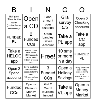 BINGO - DREAM TEAM Bingo Card