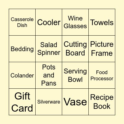 Bingo Card
