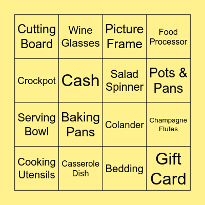 Bingo Card