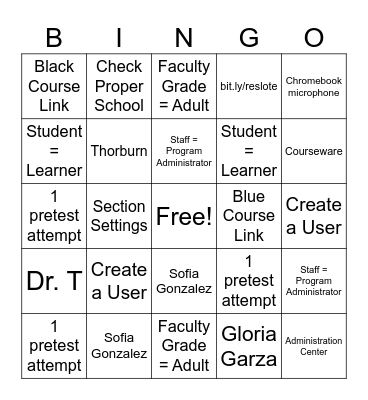 Edmentum for Foreign Language Bingo Card