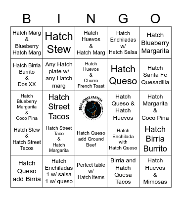 HATCH BINGO Card