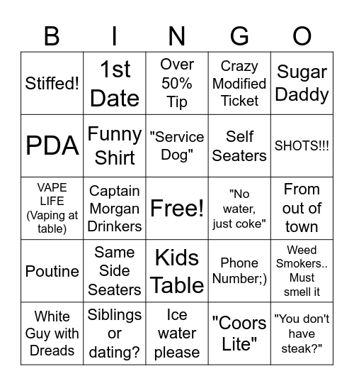SiLlY BiNgO Card