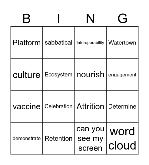 Craig Bingo! Bingo Card