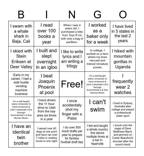 Spot AI Bingo!! Bingo Card