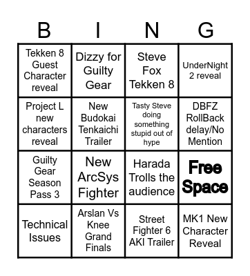 EVO 2023 ATB Bingo Card