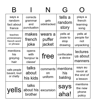 MANTHONY Bingo Card