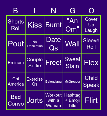 Morrissey Bingo Card