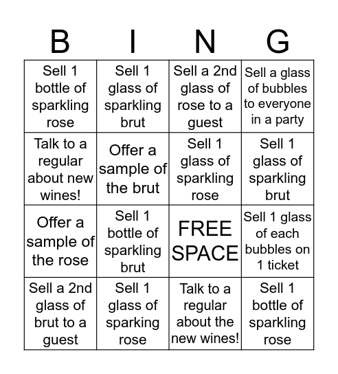 62#1 BUBBLES BINGO Card