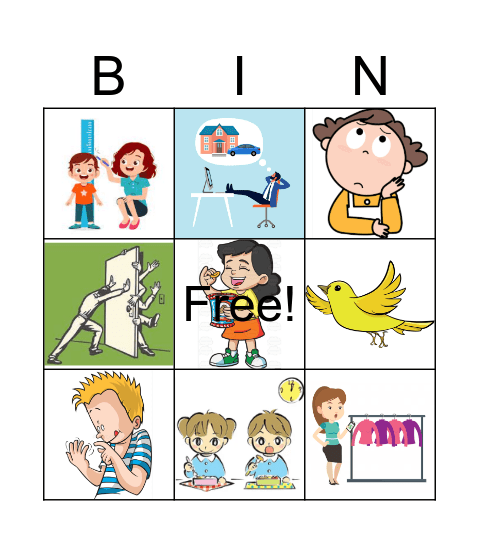 Unidad 7 - Verbos Cambio Vocalicos Bingo Card