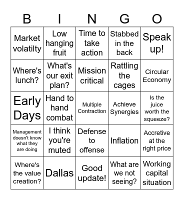 QPR Bingo! Bingo Card