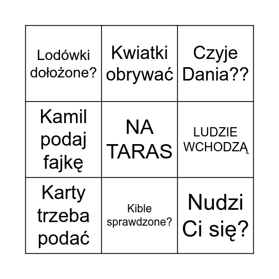 Bingo Haliny Bingo Card