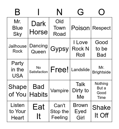 Warble Family Beats n Bingo Card