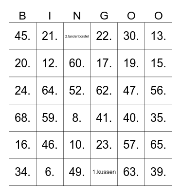 Superhelden Bingo Card