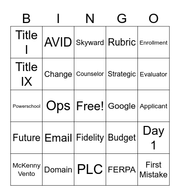iSucceed Conference Bingo 2023 Bingo Card